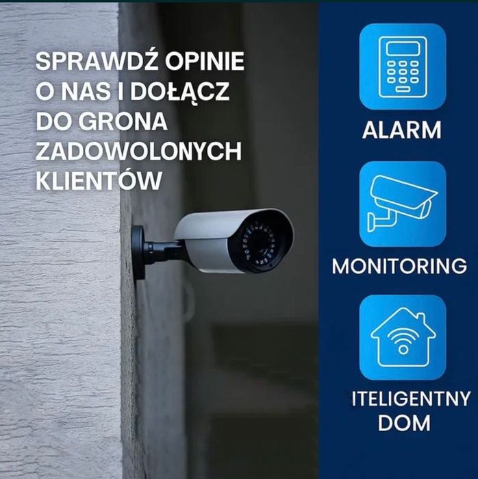 Kamery, alarmy, monitoring, wideodomofony, sieci IT - montaż, serwis