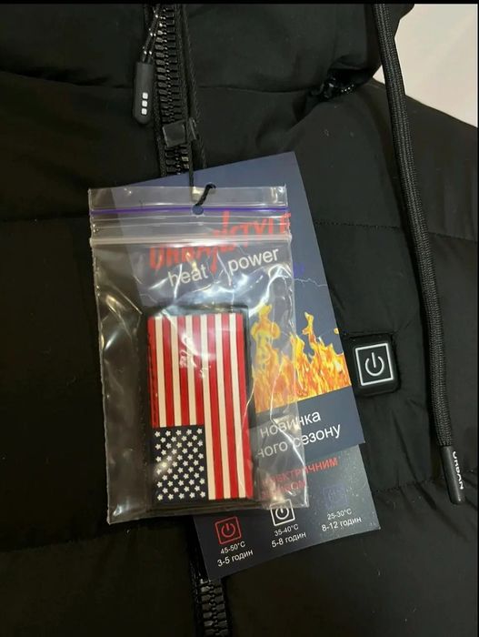Куртка з підігрівом від power bank