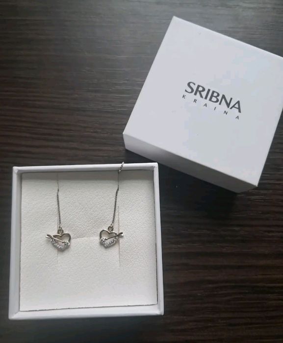 Срібні сережки протяжки