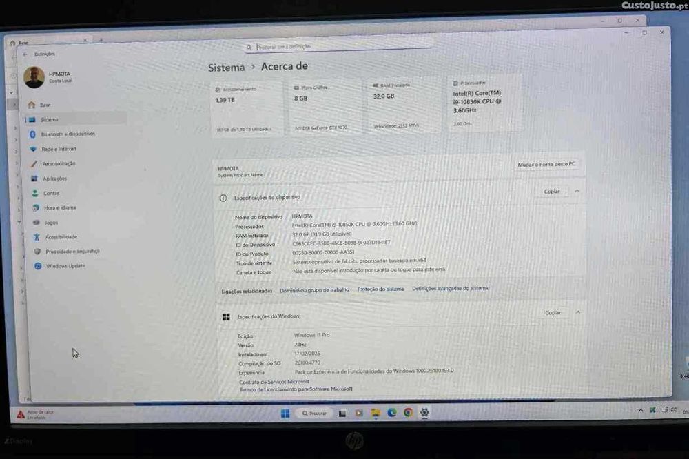 Computador excelente HP/Asus mota unico mundo