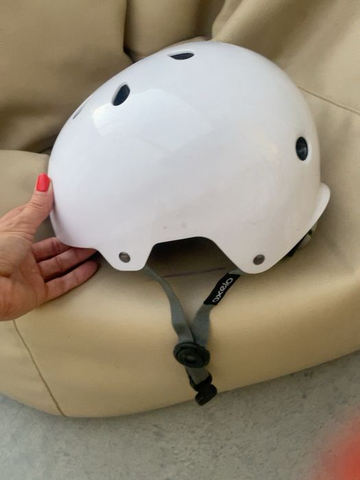 Capacete Oxelo criança branco