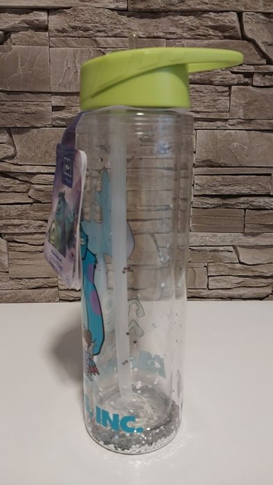 MONSTERS Bidon Butelka ze słomką brokatowa 550ml  Disney'a Pot