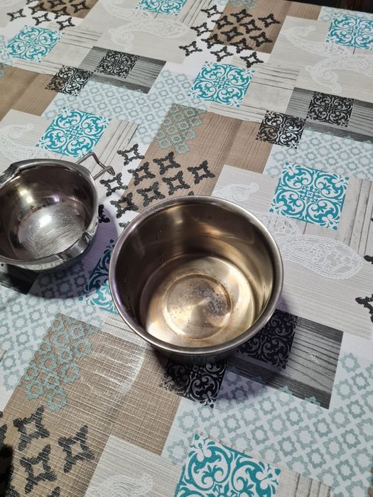 Panela, olio para moldes,termometro temperatura