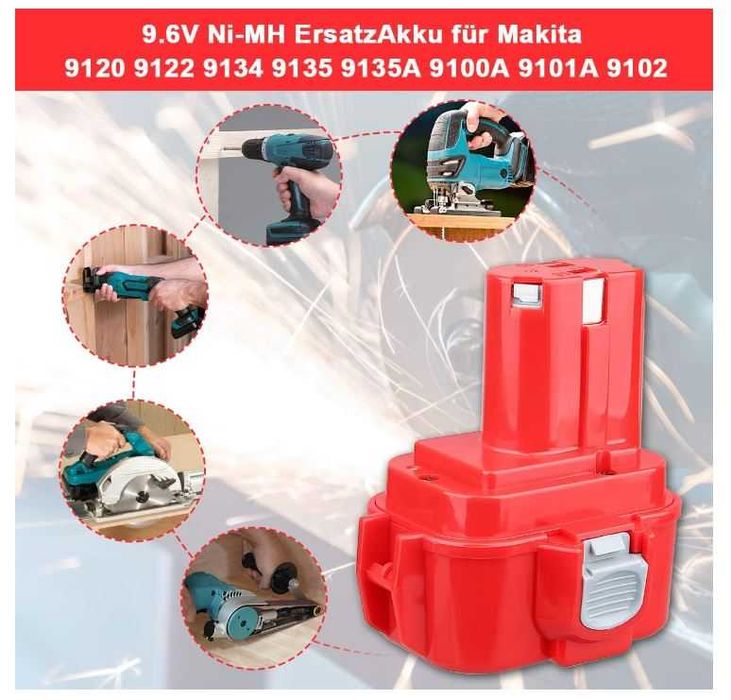 Bateria do Makita 9.6V 4.0 Ah Ni-MH VANTTECH