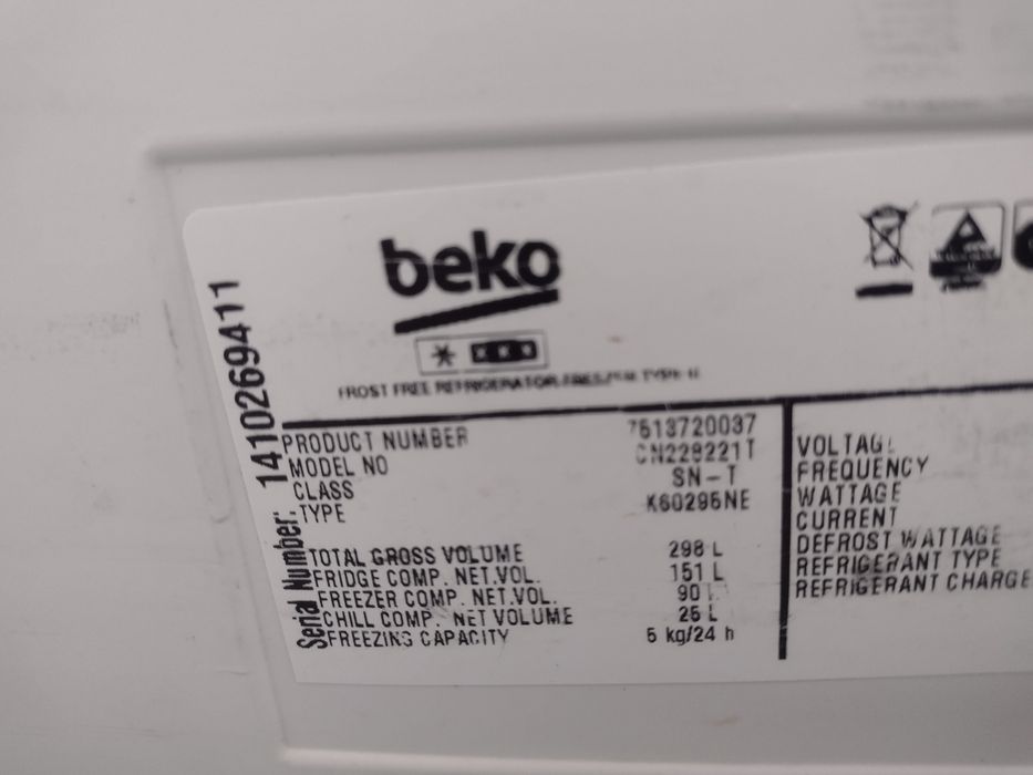 Lodówka firmy Beko na czesci