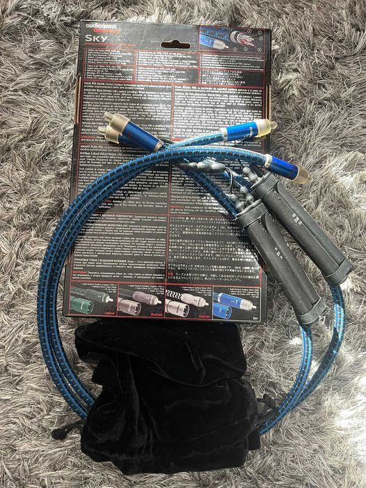 AudioQuest Sky 1,0 m RCA TOP Hi End okazja! Jedyny taki, komplet!