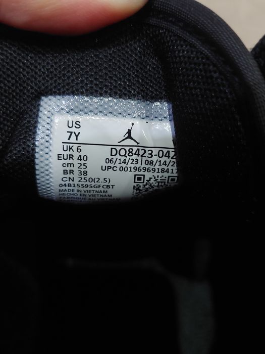 Nike air jordan 1 mid niebiesko czarne unisex 40 25cm