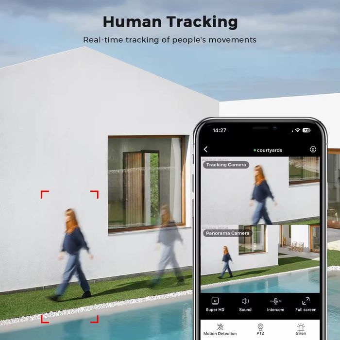Besder 10МП Уличная вай фай камера видеонаблюдения O-KAM Pro