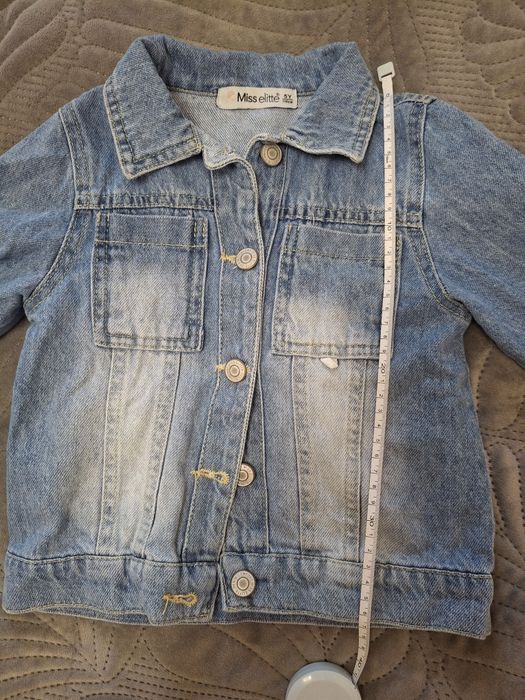 Джинсовий костюм для дівчинки трійка 4-5р. джинси