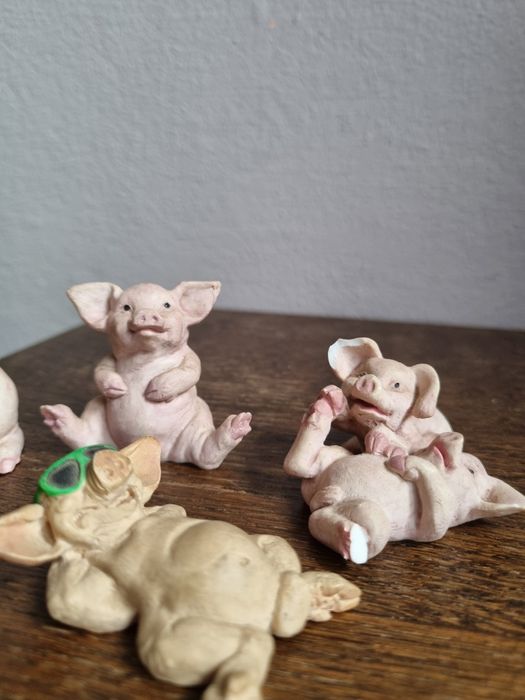 Ozdoby świnki ozdobne kurzołapy akcesoria figurki wystrój