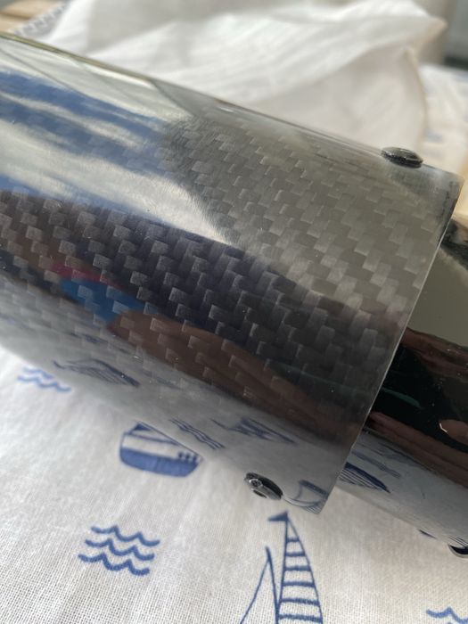 Ponteira de escape carbono