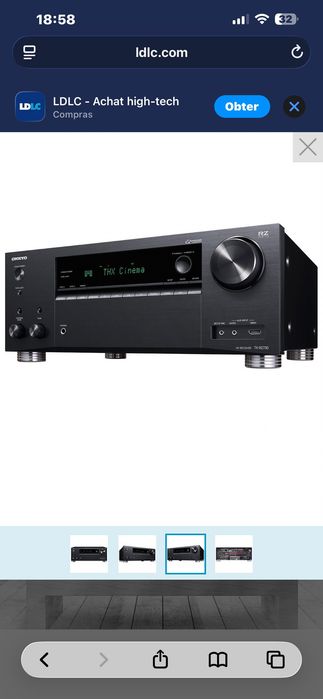 Amplificador cinema Onkyo TX-RZ730