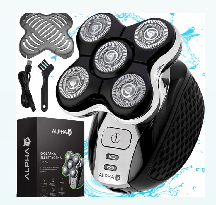 Golarka Maszynka Trymer do Golenia Włosów Zarosu Brody Wodoodporna