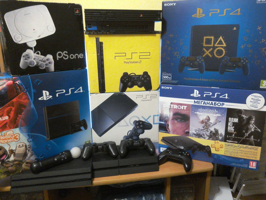 Лиц.PS4Slim"GTA5/RDR2/MK/GodWar/NFS/Fifa"(Обмен Приставки/игр)+пультДУ