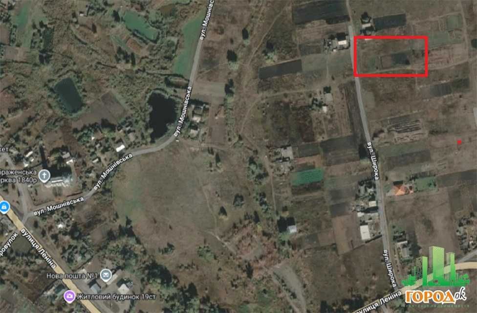 Земельна ділянка під забудову село Мошни