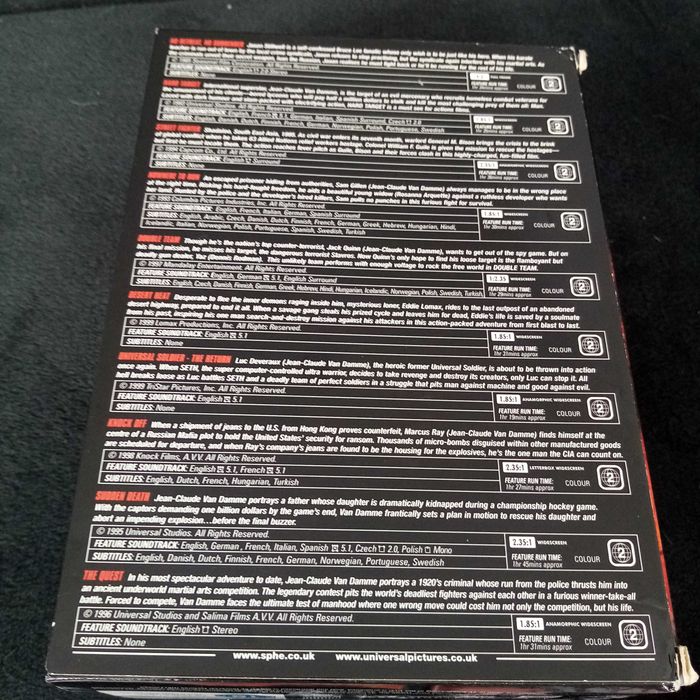 Van Damme - 10 film boxset dvd