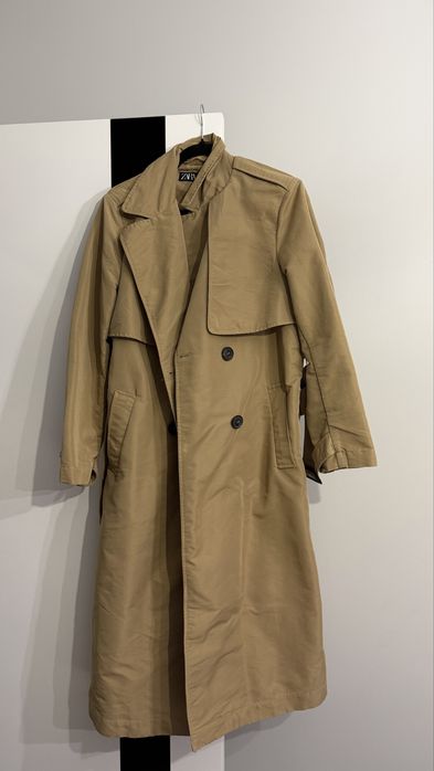 Тренч Zara xs розмір беж