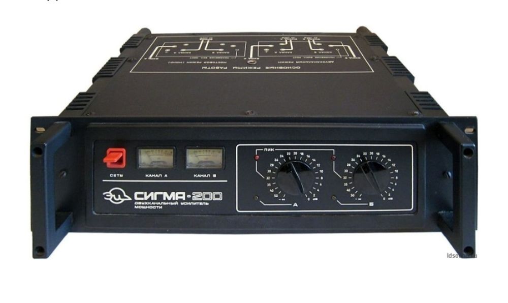 Сигма - 200  эстрадный Усилитель мощности стерео  2 на 100 ват 4 ома