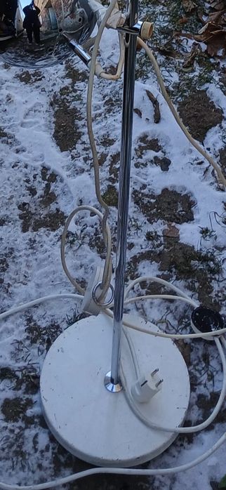 Chromowana lampa loft  space age vintage, designer nie vitra prl