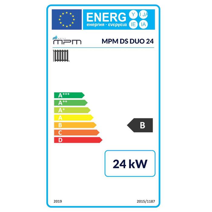 Kocioł, piec MPM DS DUO 12 - 24 kW - węgiel - drewno