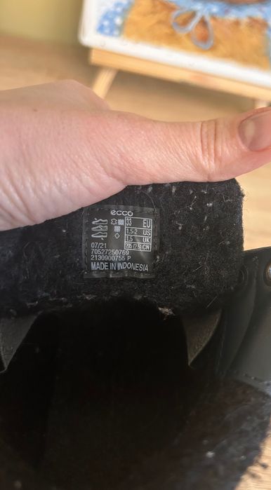 Дитячі шкіряні черевики Ecco, 33 розмір