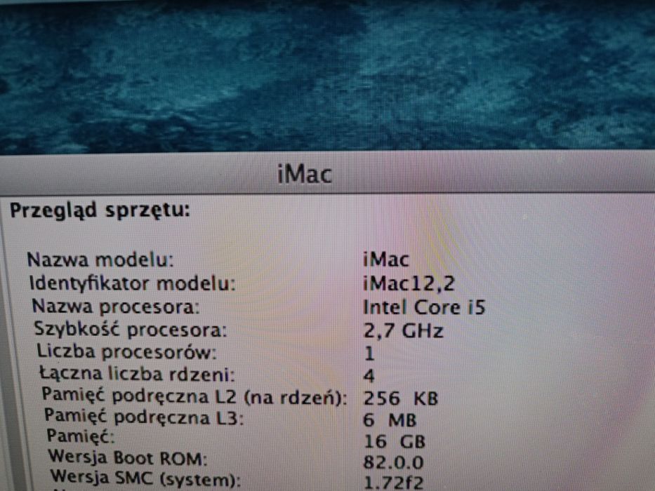 iMac 27 cali i5 połowa 2011