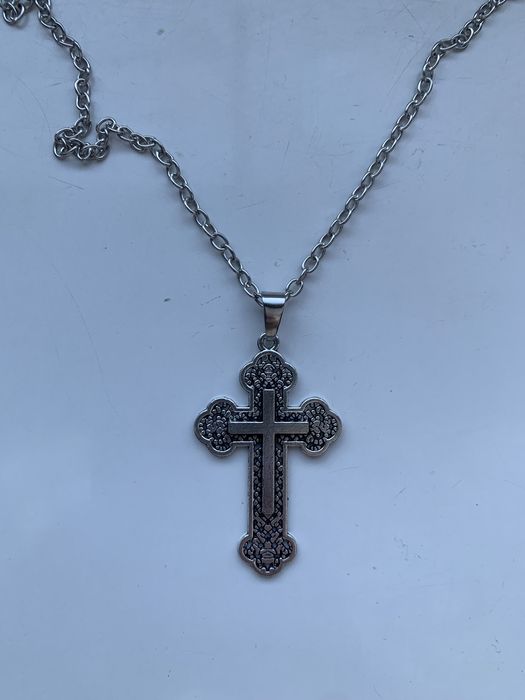 Naszyjnik z dużym krzyżem Gothic Goth