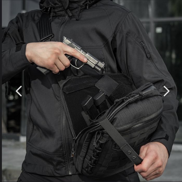 M-TAC сумка планшет laser cut hex black