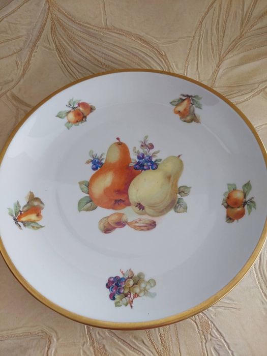 Furstenberg Harvel, efektowna misa, patera, owocarka. Biała porcelana