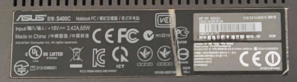 ASUS S400C Notebook PC – Includes (Samsung 850 EVO 250 GB SSD)64283959138563124