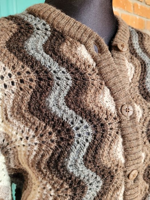 Sigi Scheiber r 42 sweter vintage swetr folk babcine retro