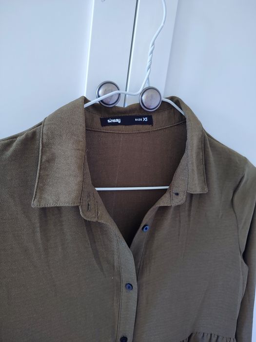 Sukienka babydoll khaki Sinsay XS/S