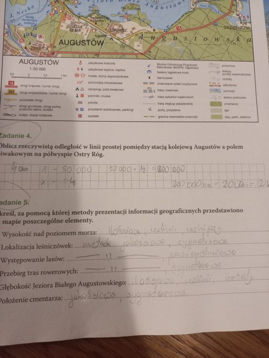 Karty pracy oblicza geografii i Biologia na czasie 1