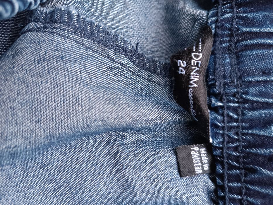 Джинси капрі бріджі шорти дуже великі темно сині р.62-64-66