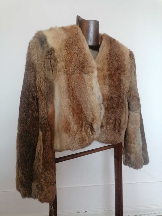 Casaco em pelo de coelho