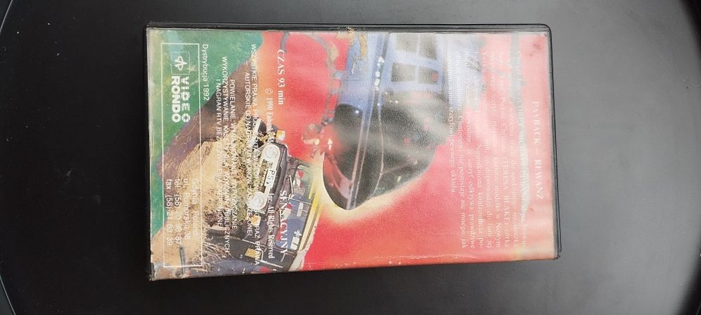 Kaseta VHS Payback – Video Rondo 1992 – Michael Ironside, Don Sway
