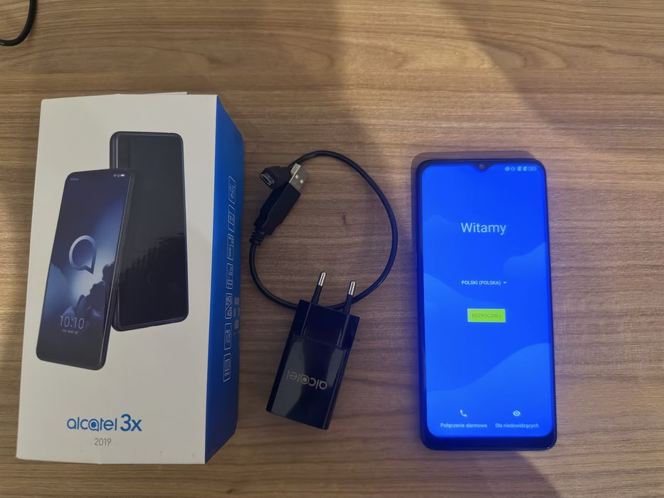 Alcatel 3X 64GB / 4GB RAM – duży ekran 6,52” – sprawny