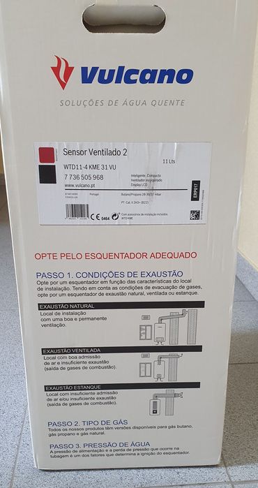 Esquentador Vulcano Sensor Ventilado 2