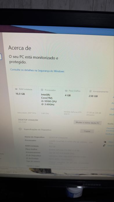 PC Gaming RGB GTX 1050ti 16GB RAM SSD Nvme 256GB