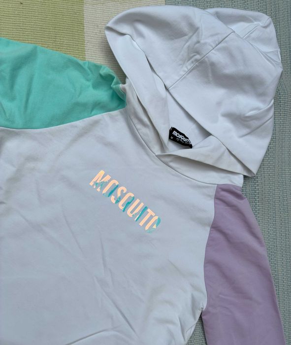 Dres "Mosquito" r.M bluza spodnie dresowe białe fiolet