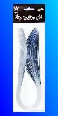 Paski do quillingu 10mmx50cm brokatowe srebrne 50s. Galeria Hobby