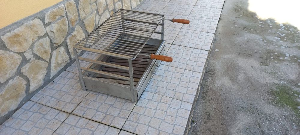 Grelhador para churrasqueira inox