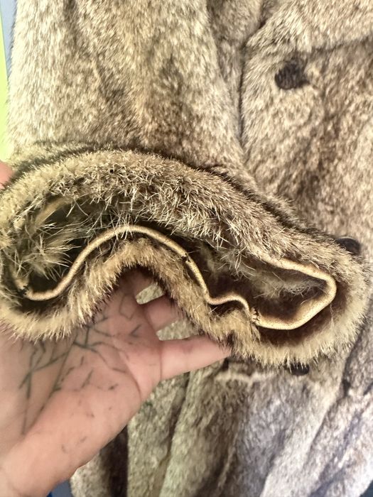 Futro męskie naturalne dwurzędowe