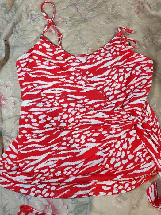 Шикарний стильний купальник танкіні майка та плавки в басейн пляж вели