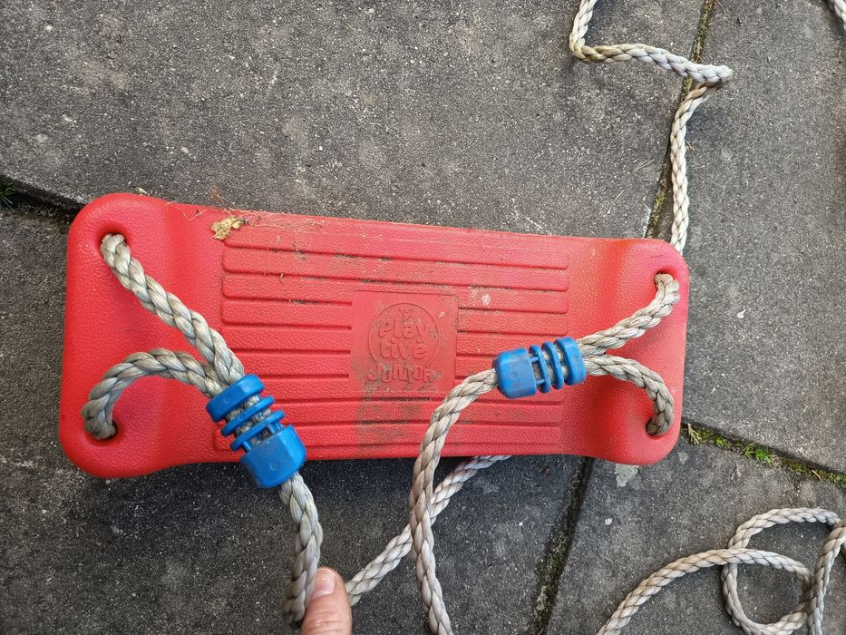 Huśtawka Ogrodowa Dla Dzieci Siedzisko Mocne Plastikowe Deska