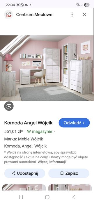 Meble Wójcik do pokoju chlopca dziewczynki dziecka