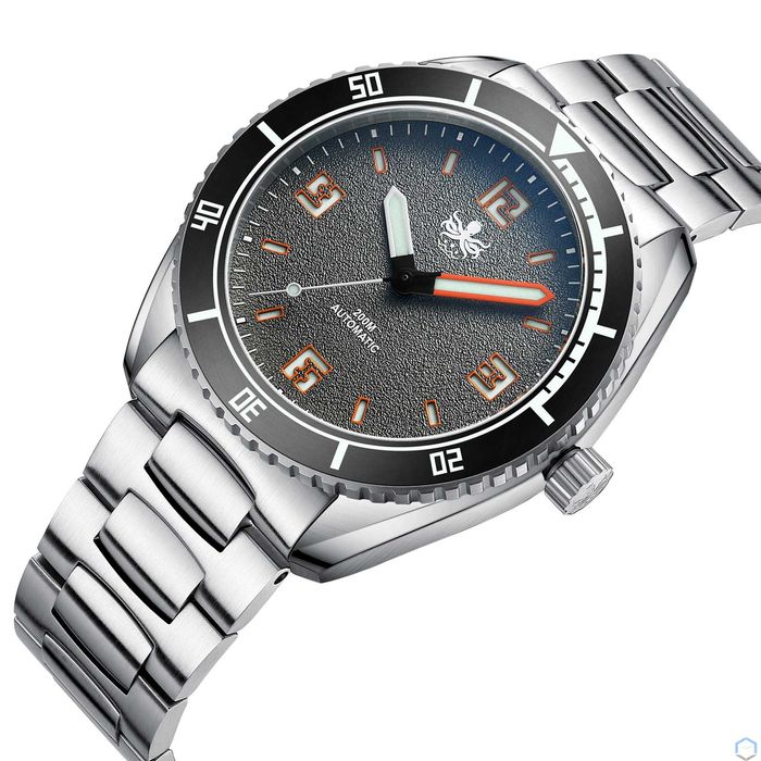 ZEGAREK PHOIBOS  REEF MASTER  Fossil Grey 200m Automat Diver nowy