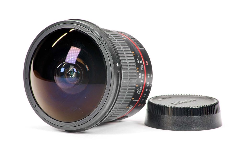 Samyang 8 mm f/3.5 UMC CS II Rybie-Oko – Nikon, stan bardzo dobry