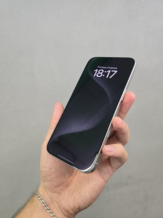 iPhone 15 Pro Max 256Gb White Titanium Neverlock Чудовий стан