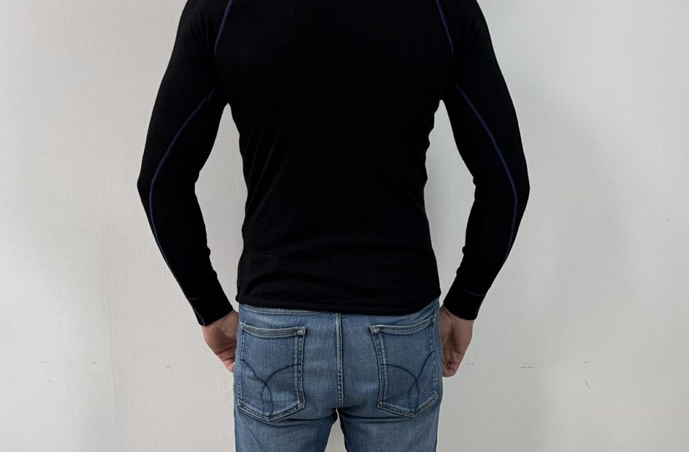 Bekken&Strøm longsleeve trekkingowy termiczny męski XS/S 100%merino